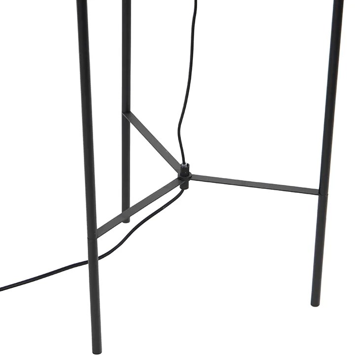 Okos állólámpa fekete, WiFi A60 füstüveggel - Bliss