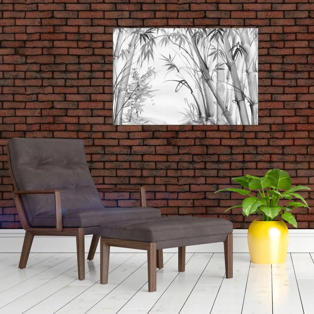 Kép - Bambusz erdő (90x60 cm)