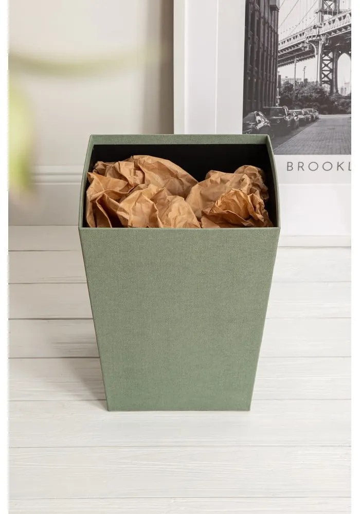 Kékeszöld szemetes Sofia Canvas Paper Laminate – Bigso