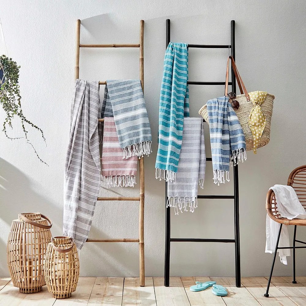 SURFSIDE Hamam törölköző halványszürke, 90x170 cm