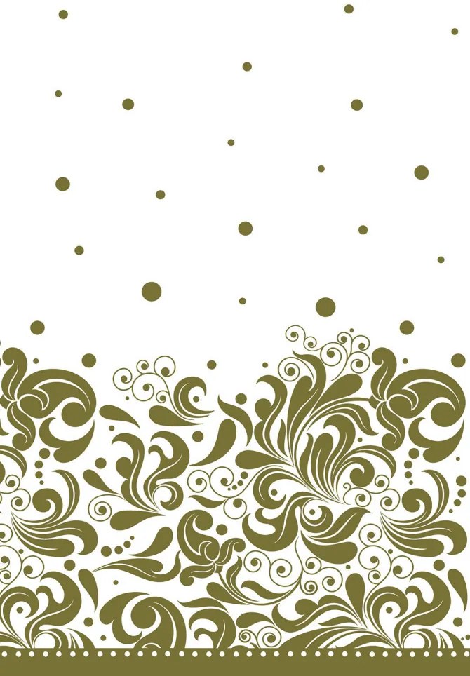 Díszes Gold papír asztalterítő 120x180 cm