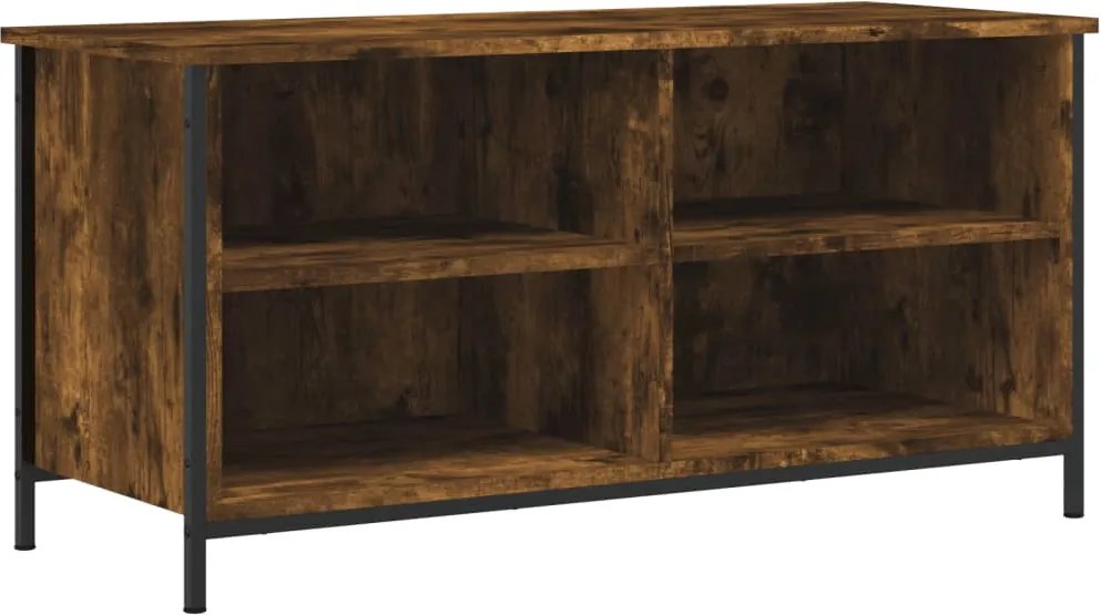 vidaXL füstös tölgy színű szerelt fa TV-szekrény 100x40x50 cm