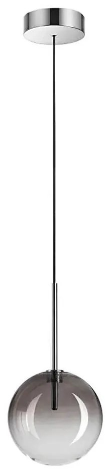 Ideal Lux - LED Csillár zsinóron EQUINOXE 1xG4/2W/230V átm. 15 cm króm/füstös