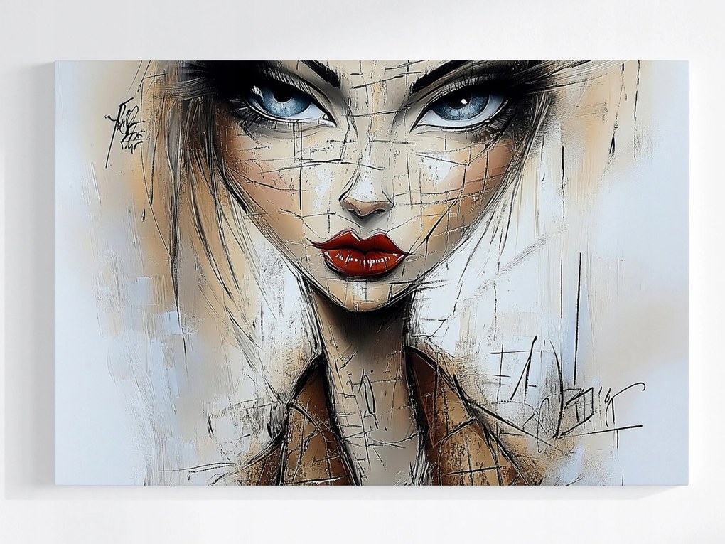 Poszter Modern Portré Nő Vázlat Modern Art 60x40