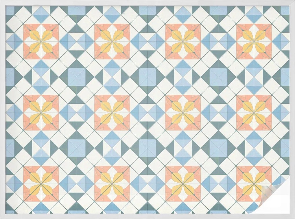 Ablakfólia Öntapadós Adatvédelem Színes szimmetria 200x146