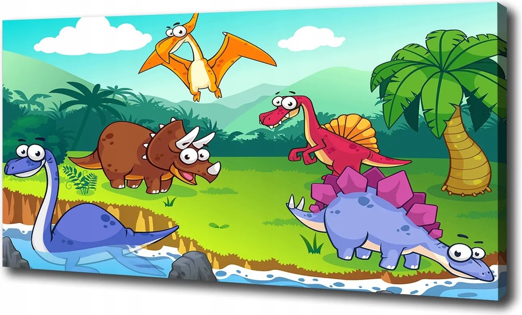 Canvas falikép Dinoszauruszok 100x70 cm