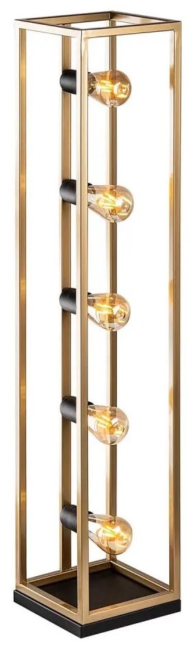 KAFES állólámpa 5xE27/40W/230V arany