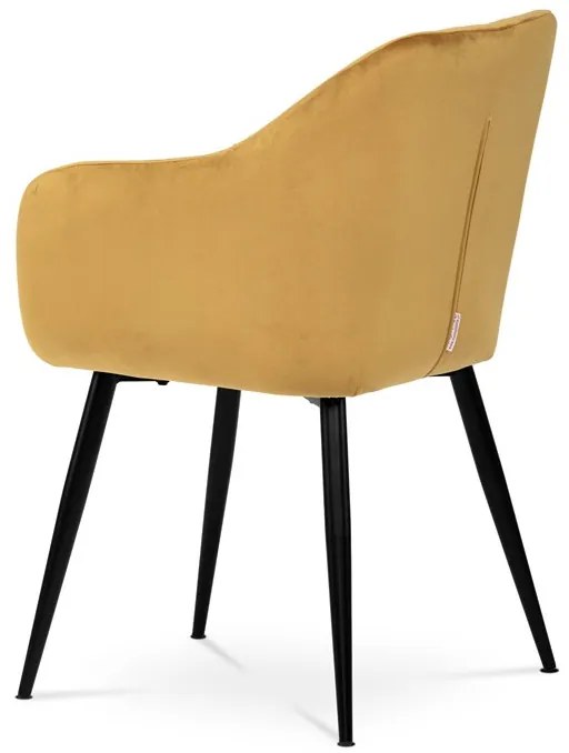 Sárga Bársony Étkezőszék. PIKA YEL4