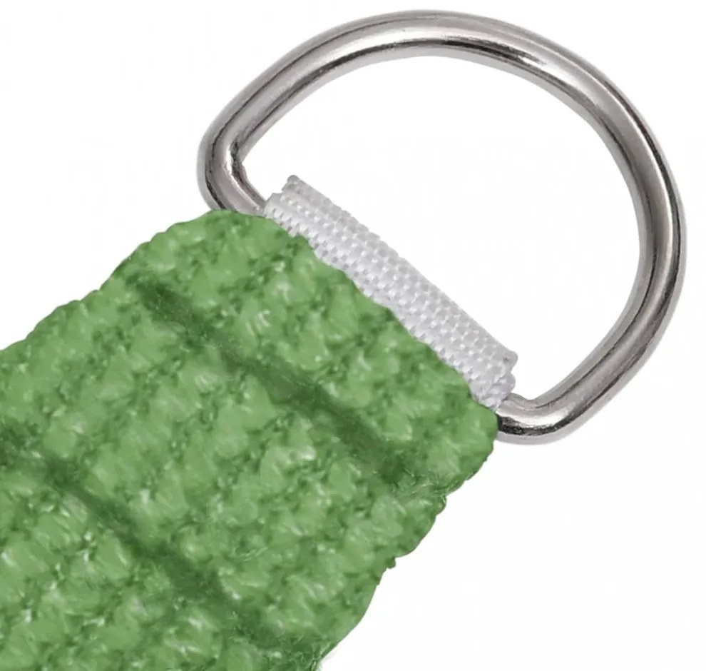 világoszöld HDPE napvitorla 160 g/m² 4/5 x 3 m