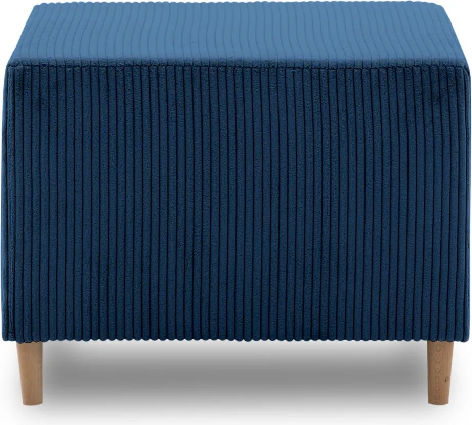 Fireze puff, kordbársony, kék