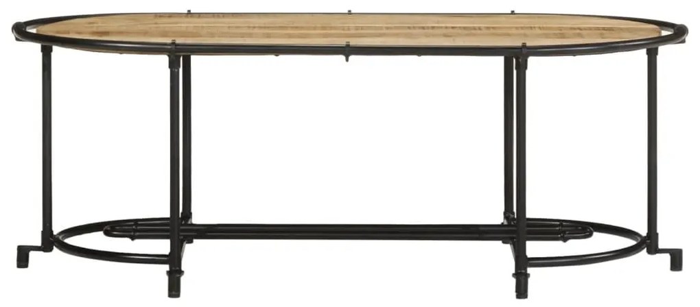 Tömör nyers mangófa dohányzóasztal 110 x 55 x 40 cm