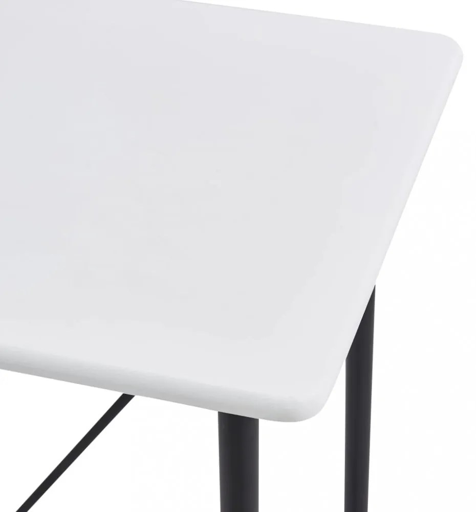 fehér MDF bárasztal 120 x 60 x 110 cm