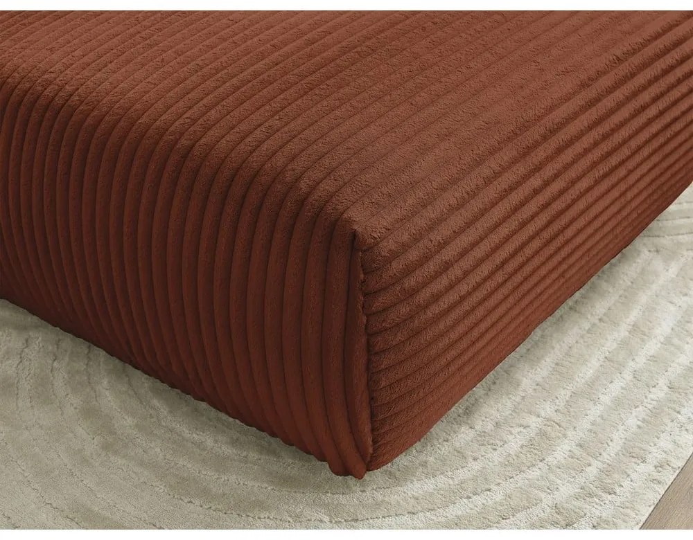 Téglavörös kordbársony lábtartó Lucien – Bobochic Paris