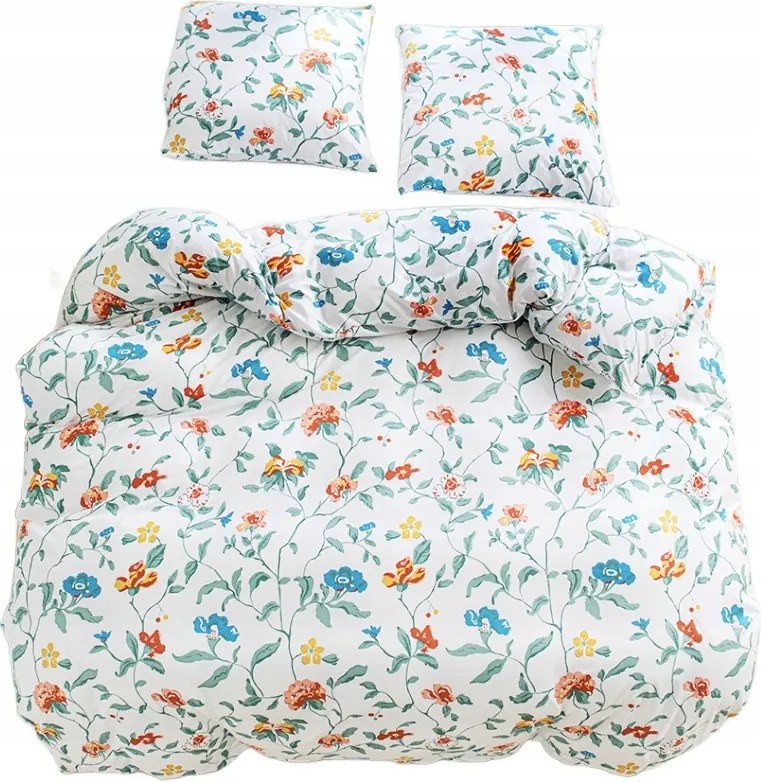 Ágyneműhuzat 140x200 kétoldalas szatén pamut GierekHoff 2 el virág