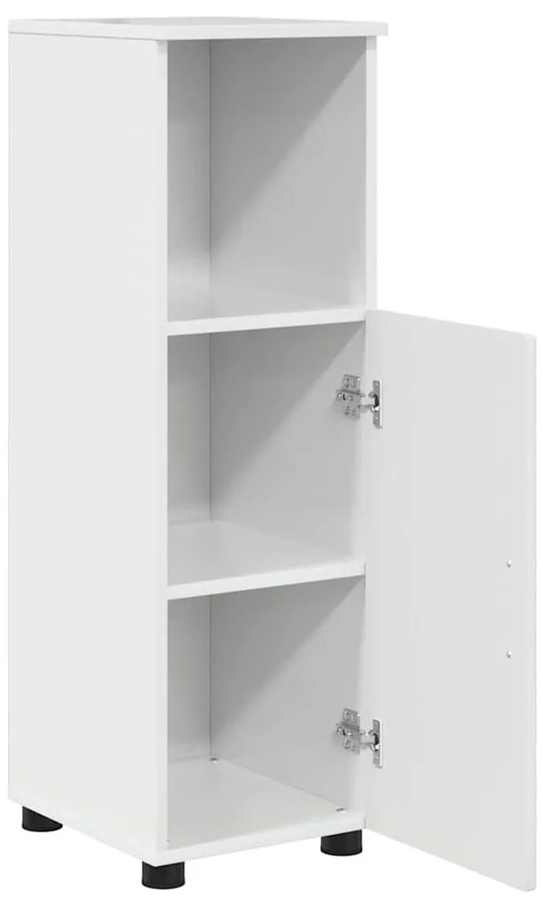 Fürdőszoba Székény Magasfényű fehér 30 x 35 x 95 cm Faanyag