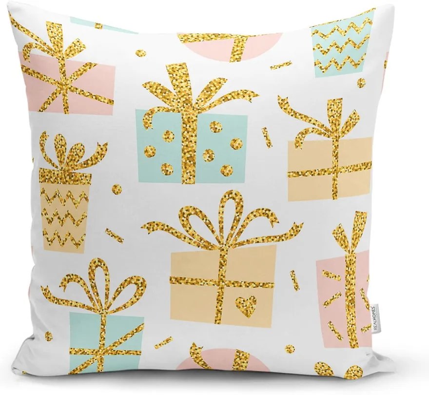 Karácsonyi mintás textil párnahuzat 43x43 cm – Mila Home