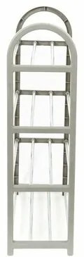 Compactor Négyemeletes cipőtartó 12 pár cipőnek,műanyag, 49,5 x 18,4 x 65 cm
