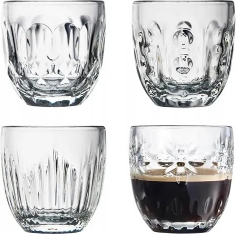 La Rochere Troquet 4db pohár kis eszpresszó francia kávé