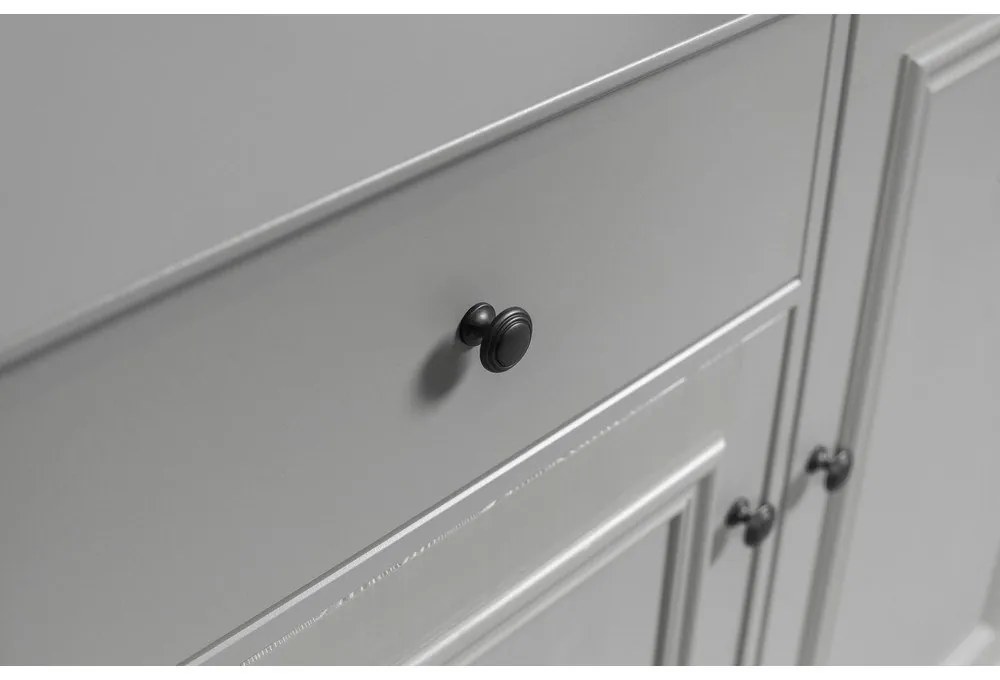 Világosszürke alacsony borovi fenyő gyerek komód 98x93 cm Lily – WOOOD