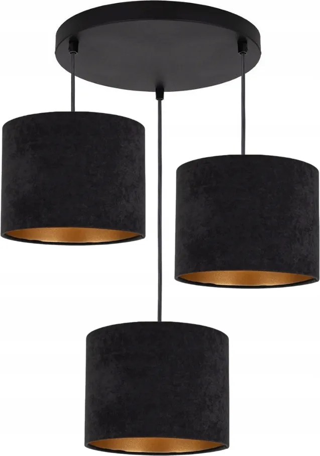 Design Függőlámpa Csíllár Velúr Mennyezeti Arany