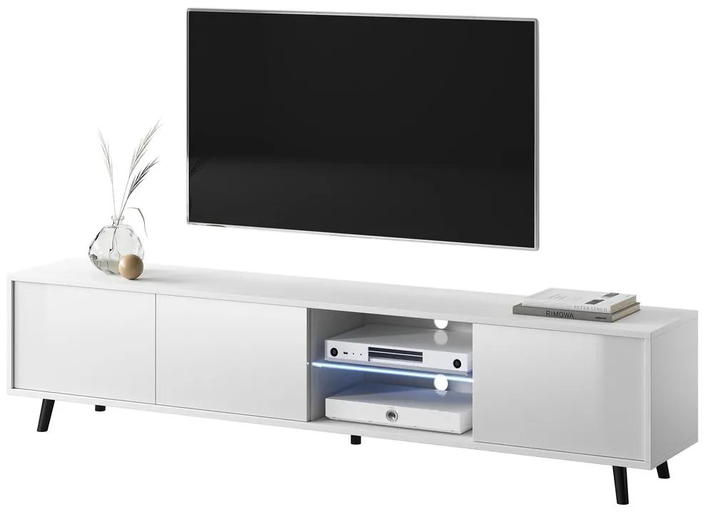 Tv szekrény/asztal Gal (világítással) (fehér). Akció -15%. 1098631