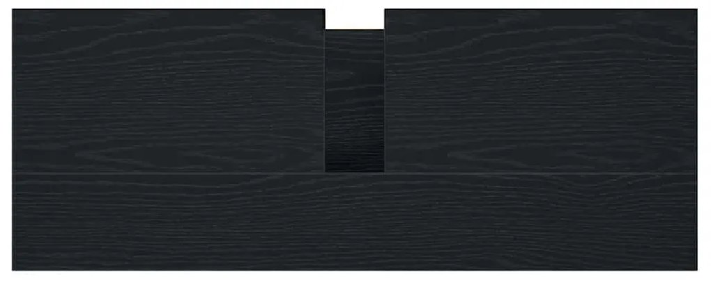 fekete tölgy fürdőszobai mosdószekrény fiókokkal 90x34,5x60 cm