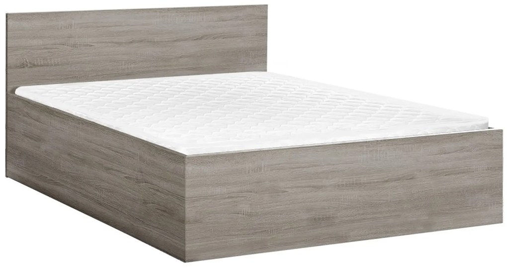 SOFIA ágy 180 x 200 cm, trüffel tölgy Ágyrács: Léces ágyrács, Matrac: Deluxe 10 cm matrac