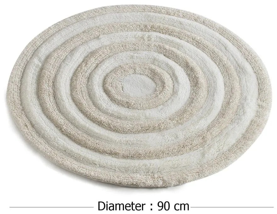 Krémszínű fürdőszobai kilépő 90x90 cm – Foutastic