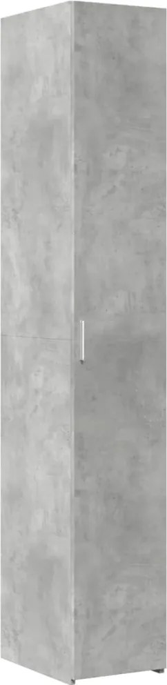 vidaXL betonszürke szerelt fa magasszekrény 30 x 42,5 x 185 cm