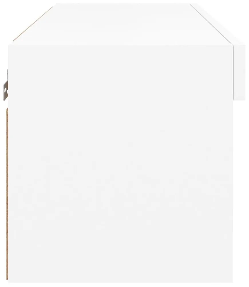 fehér TV-szekrény LED-világítással 60 x 30 x 30 cm