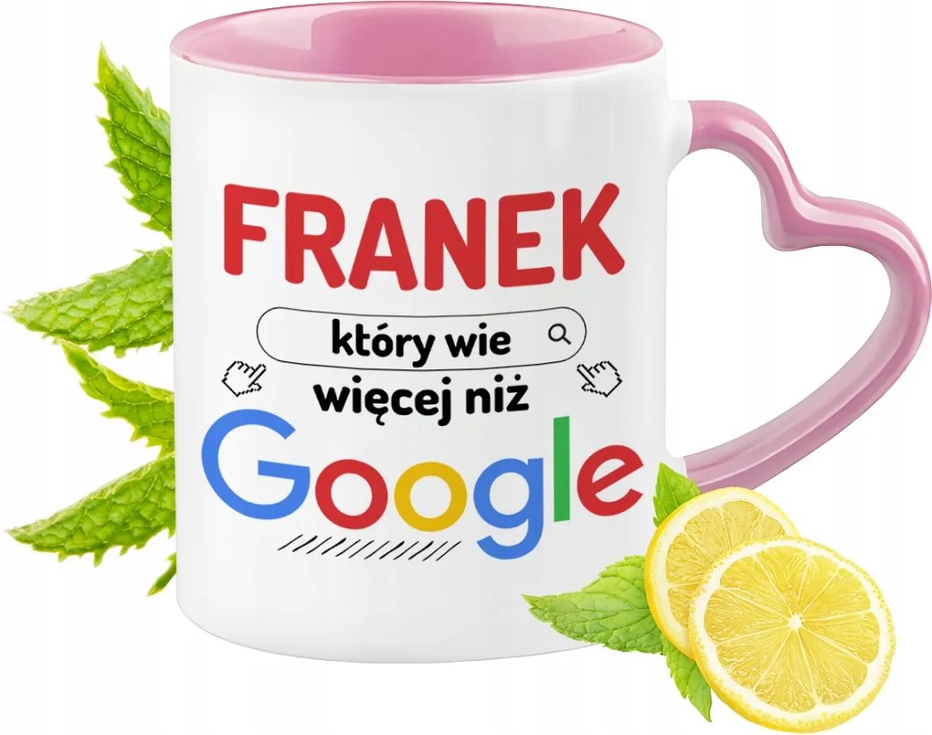 Frank Bögre Rózsaszín Szív Alakú Füllel Kávé Ajándék