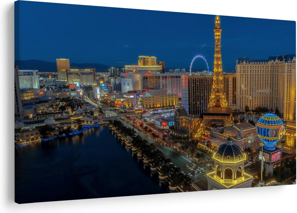 Éjszakai Las Vegas-i kép (90x60 cm)