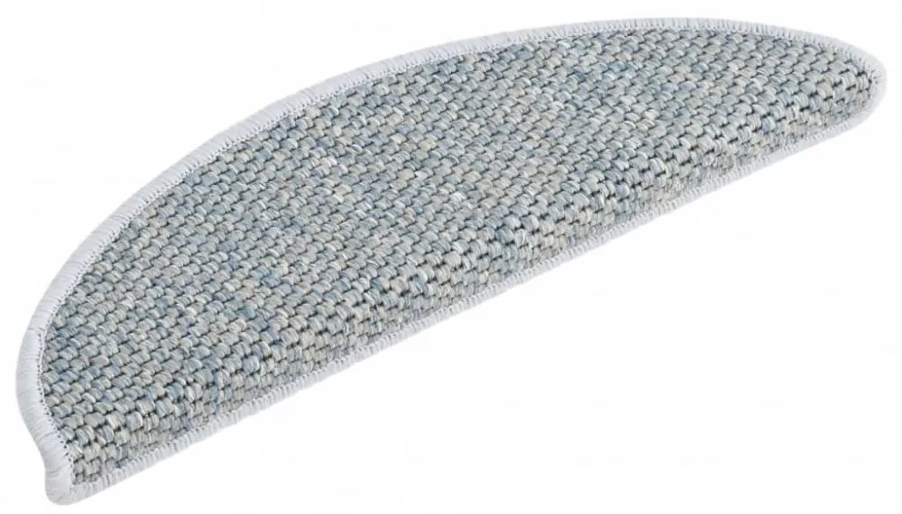 15 db szizál hatású kék öntapadó lépcsőszőnyeg 56x17x3 cm
