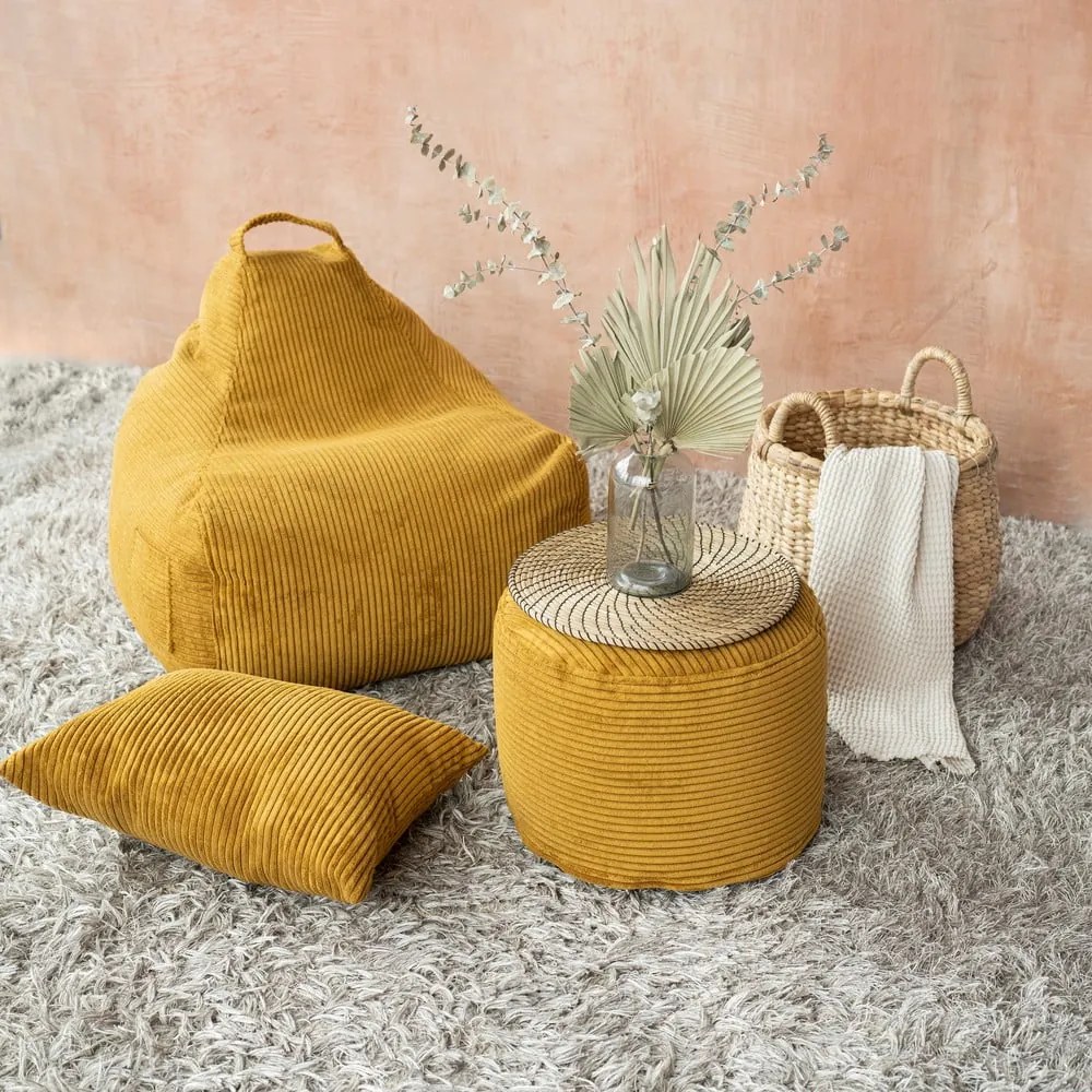 Szürkésbézs gyerek babzsákfotel Game Amuse – SLOWDOWN