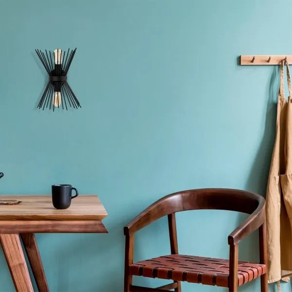 Fali lámpa KIRPI 2xE27/40W/230V