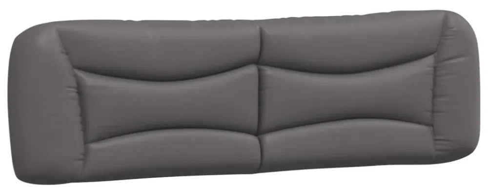 szürke műbőr ágykeret matrac nélkül Hvar 180x200 cm