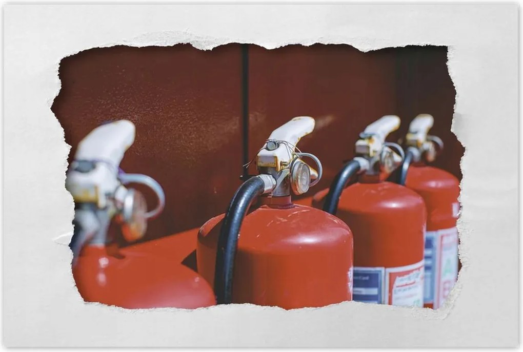 Poszterek 120x80 Piros tűzoltó készülékek