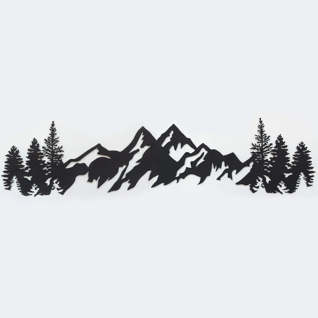 Mountains fém fali dekoráció, 17×69 cm