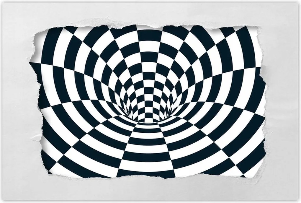 Poszterek 60x40 Absztrakt fekete-fehér