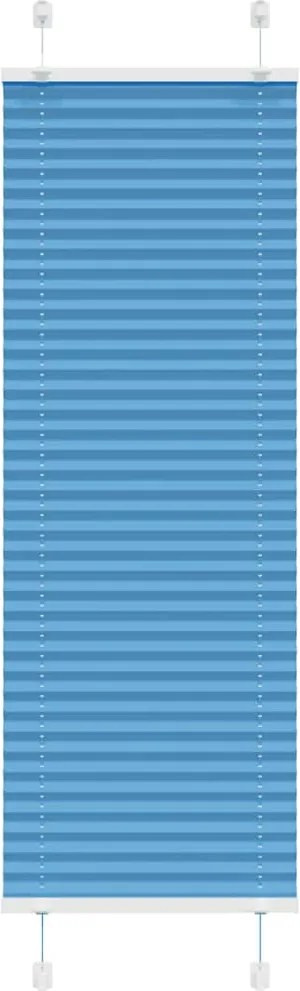vidaXL pliszírozott redőny kék 45x100 cm szövetszélesség 44,4 cm