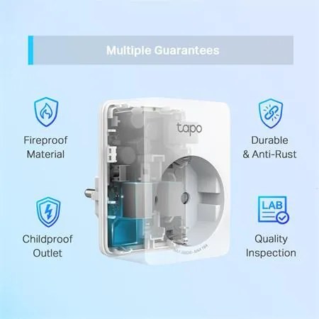 Okos dugalj, Wi-Fi, fogyasztásmérő, TP-LINK, Tapo P110 (TLTAPOP110)