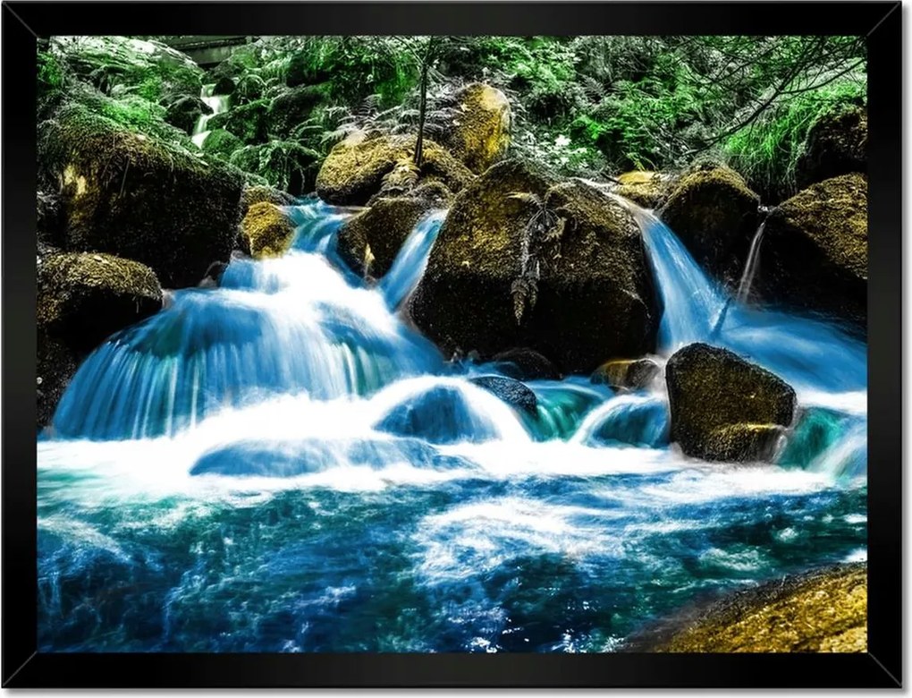 Poszterek keretben 40x30 Hegyi vízesés