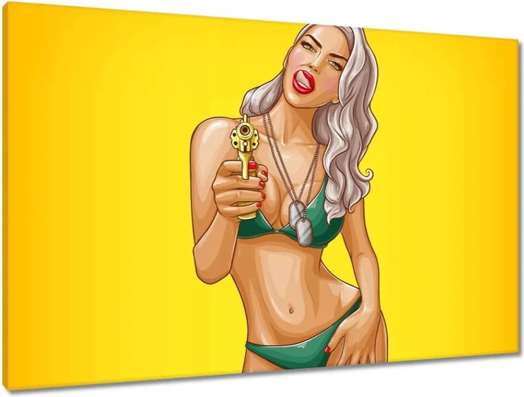 Vászonkép 90x60 Mit bámulsz, nagypapa?