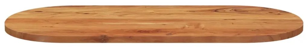 tömör akácfa ovális asztallap 110 x 50 x 3,8 cm
