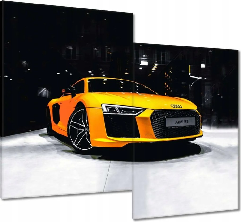 Vászonkép 80x70 Sárga Audi R8