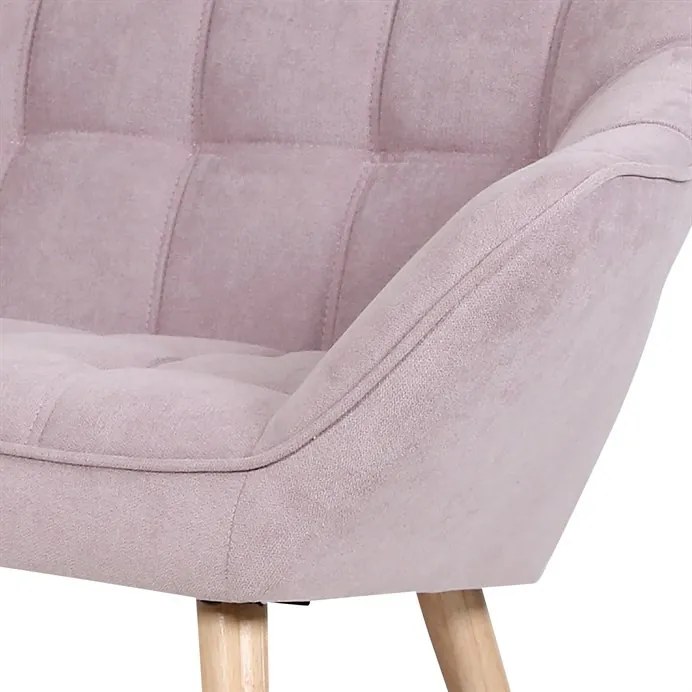 Kétszemélyes kanapé, rózsaszín szövet kárpittal, AK-322 PINK2