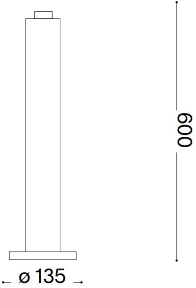 Ideal Lux - Kültéri lámpa CLIO 1xE27/42W/230V 60 cm IP44 barna