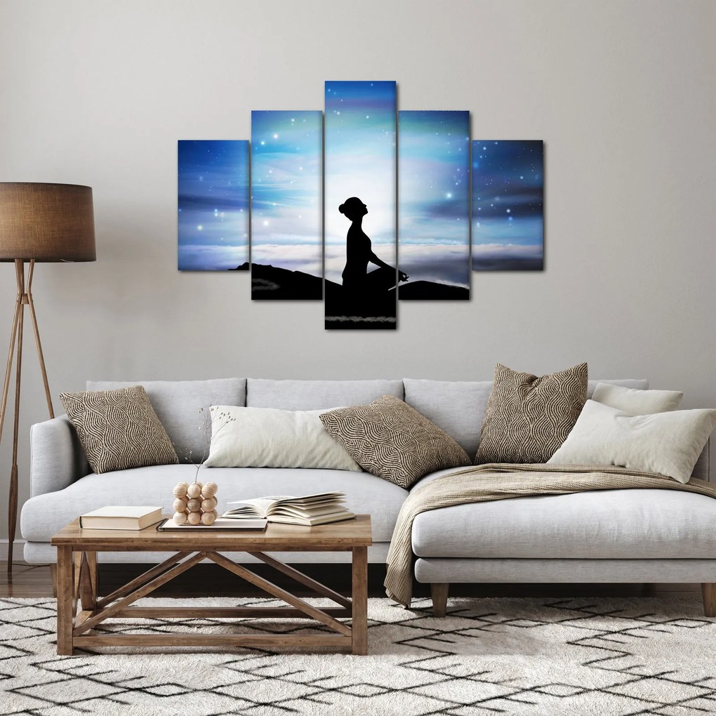 Meditáló nő képe (150x105 cm)