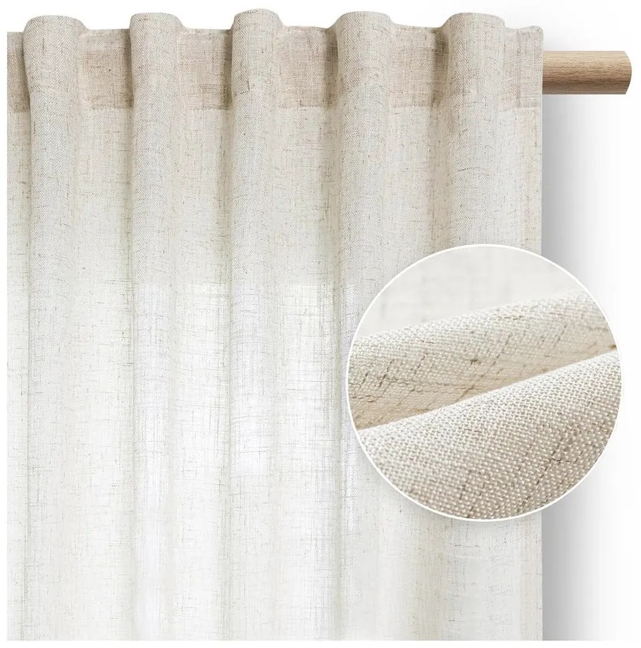 Elefántcsont színű függöny 140x270 cm Velari – Restilo