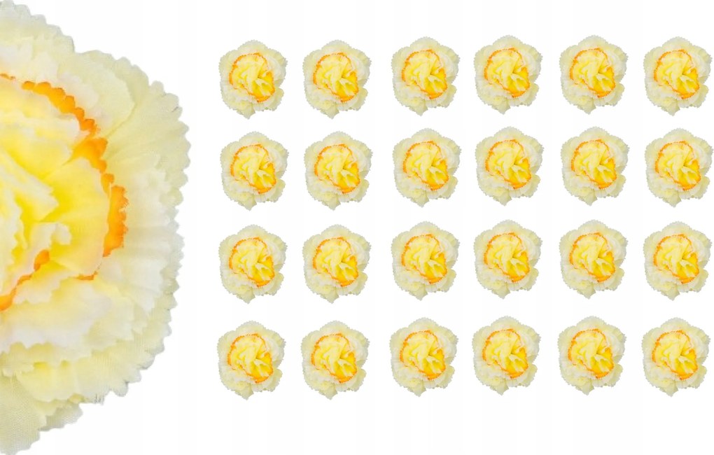 24x Virág Mesterséges Szegfű Termék nád kompozíció Mesterséges szegfű